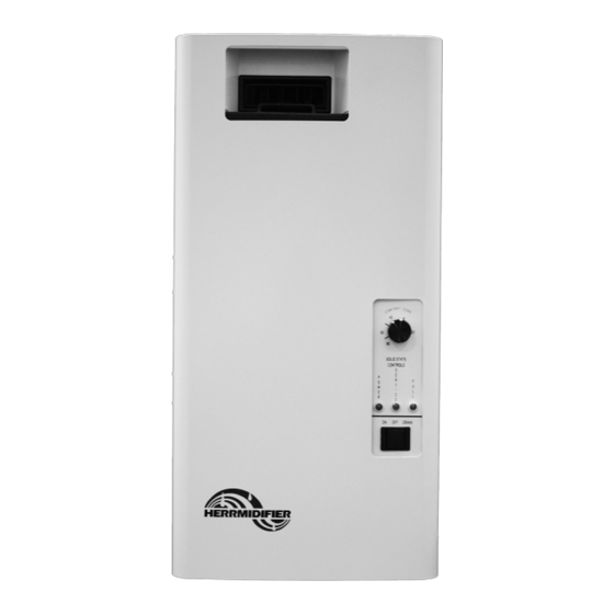 Trion Herrmidifier Herrtronic 6000 Series Installation, Operation & Maintenance Manual