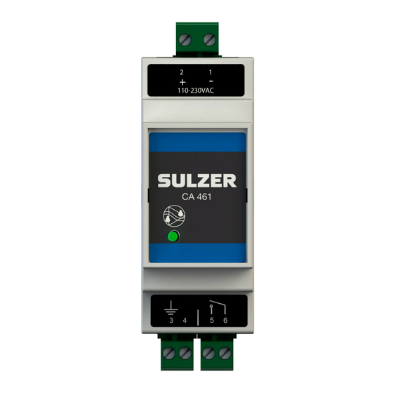 Sulzer ABS CA 461 Installation Manual