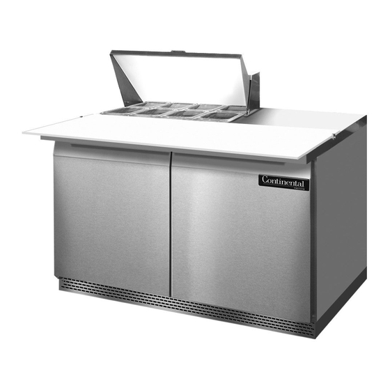 Continental Refrigerator SW48-10-FB Specification Sheet