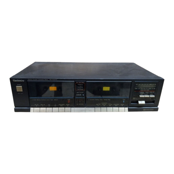 Technics RS-D225W Service Manual