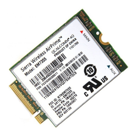 Sierra Wireless AirPrime EM7355 Hardware Integration Manual