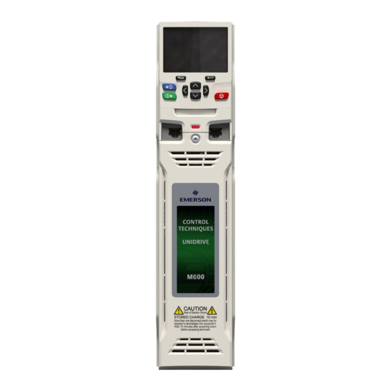 Emerson Unidrive M600 Installation Manual