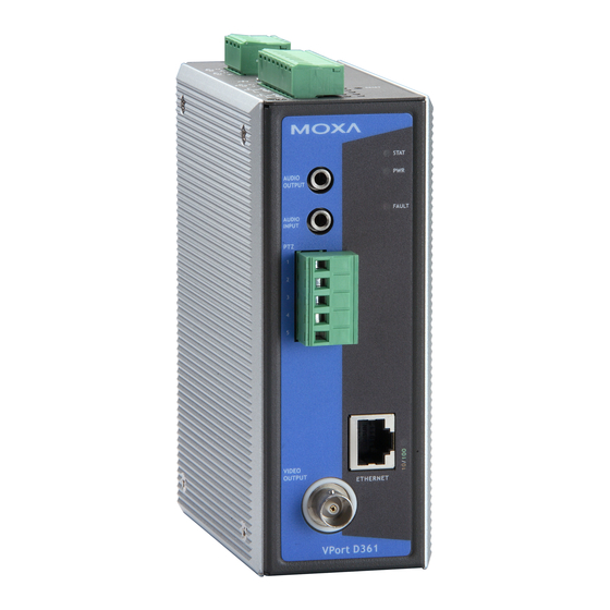 Moxa Technologies VPort D361 User Manual