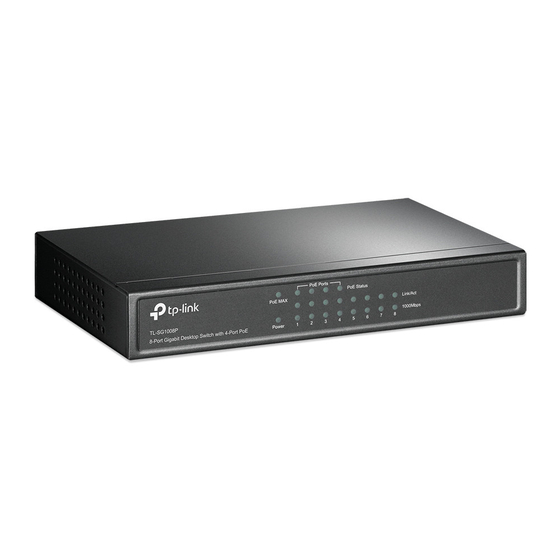 TP-Link TL-SG1008P Manuals