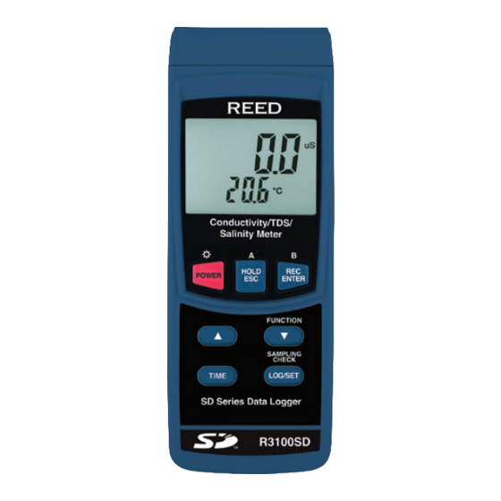 Reed Instruments R3100SD Instruction Manual