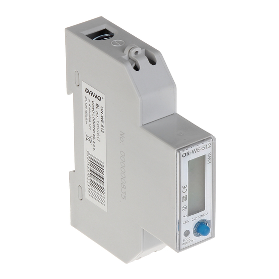 Orno OR-WE-512 Service And Assembly Manual