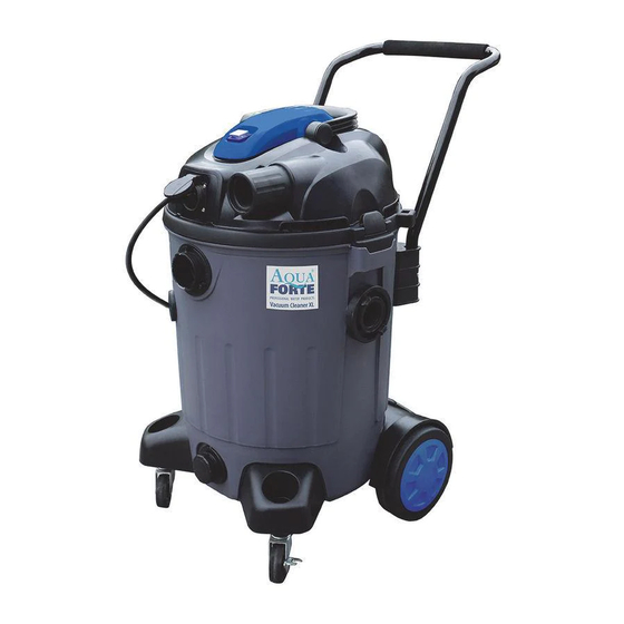 AQUA FORTE Vacuum Cleaner XL User Manual