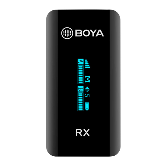 Boya BY-XM6 RXU User Manual