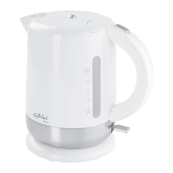 Gallet Paris BOU 273W Instruction Manual