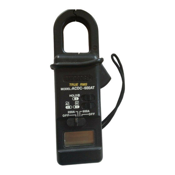 Amprobe ACDC-600A Operating Instructions
