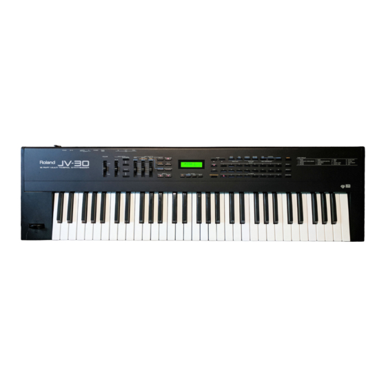 Roland JV-30 Service Notes