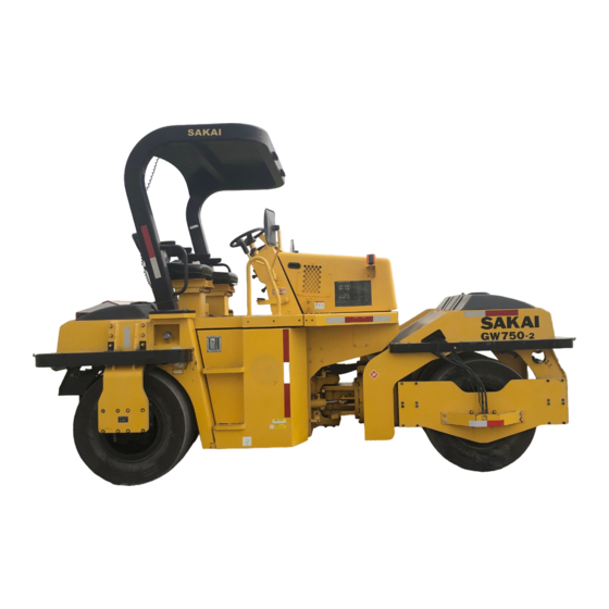 Sakai GW750-2 Operating & Maintenance Instructions