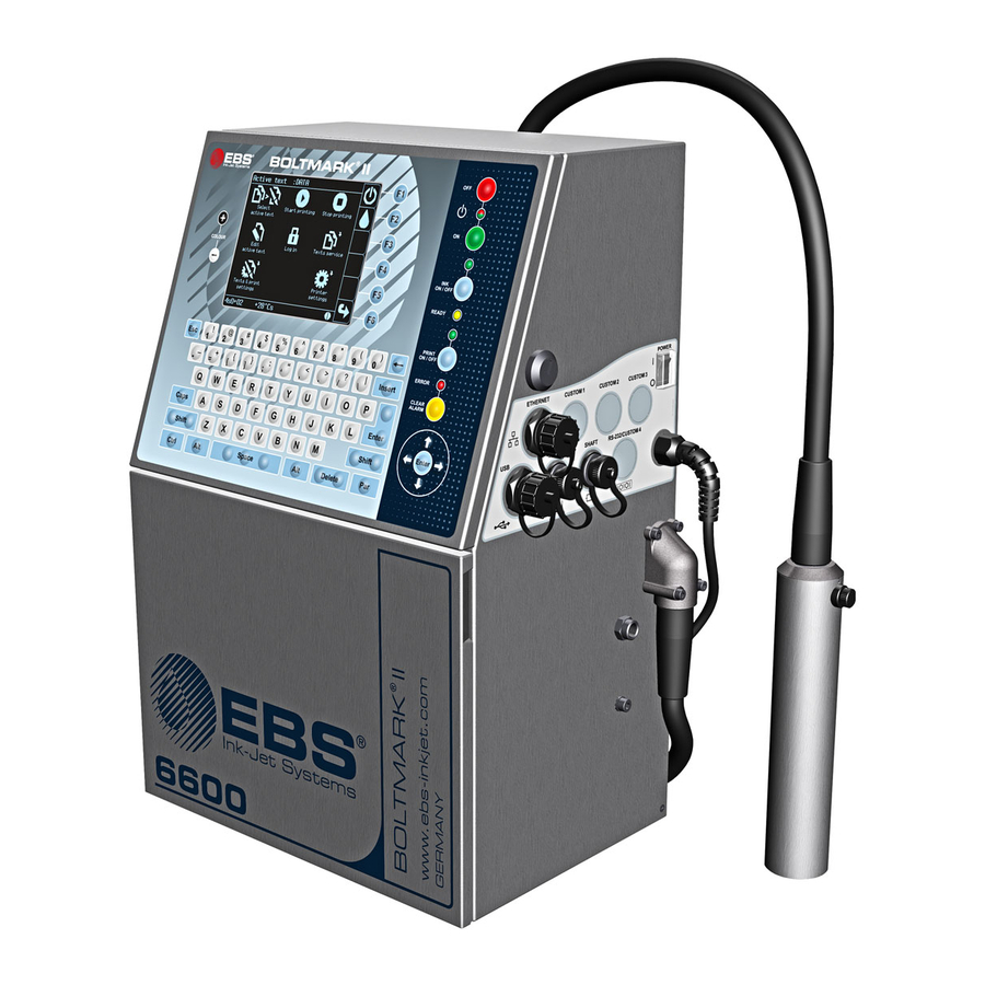 EBS 6600 Basic Operating Instructions Manual