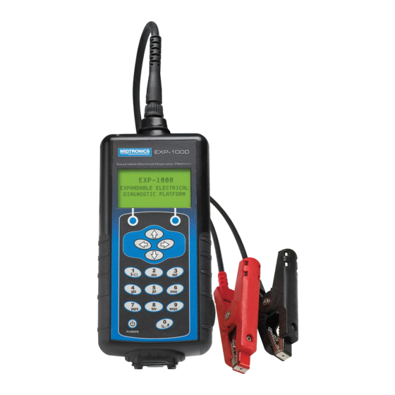 User Manuals: Midtronics EXP-1000 Heavy Duty Diagnostic