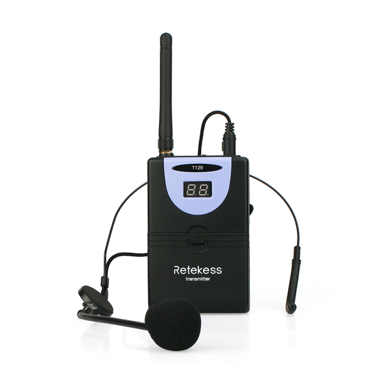 Retekess T129 Quick Start Manual