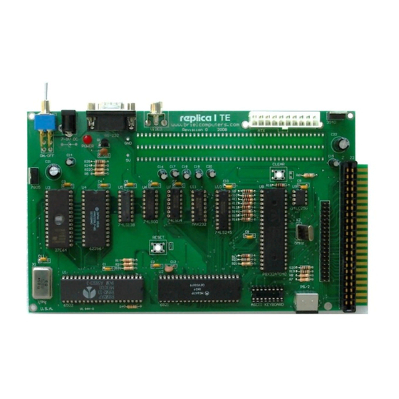 Briel Computers replica I Setup And Users Manual Setup And Users Manual