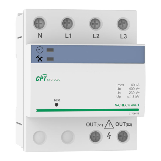 CPT V-CHECK 4RPT Installation Instructions