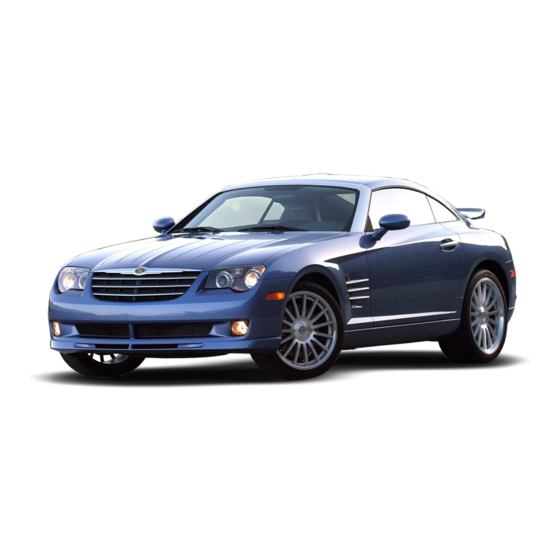 Chrysler Crossfire SRT6 Quick Reference Manual