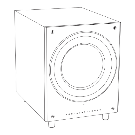 Mordaunt Short Aviano 7 Installation Manual