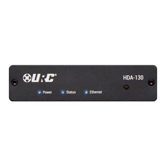 URC Total Control HDA-130 Owner's Manual