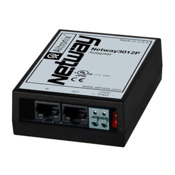 Altronix NetWay3012P Installation Manual