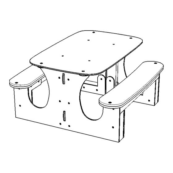 Creative Play PICNIC BENCH Installation Instructions Manual