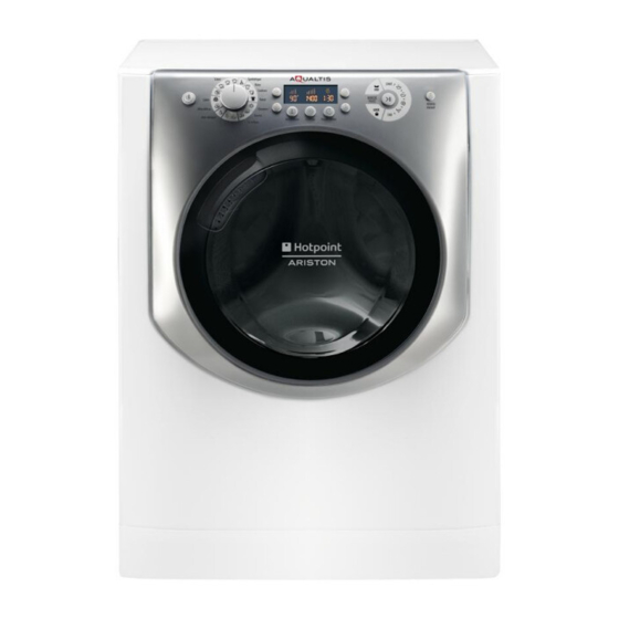 Hotpoint Ariston AQUALTIS AQ102F 49 H Instructions For Installation And Use Manual