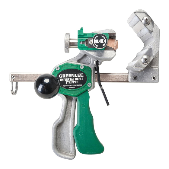 User Manuals: Textron Greenlee JRF-4EPR Stripper Kit
