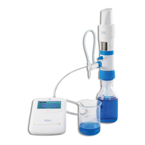 MICROLIT E-Burette Product Manual