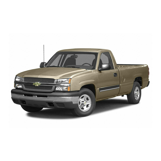 Chevrolet Silverado 2004 Owner's Manual