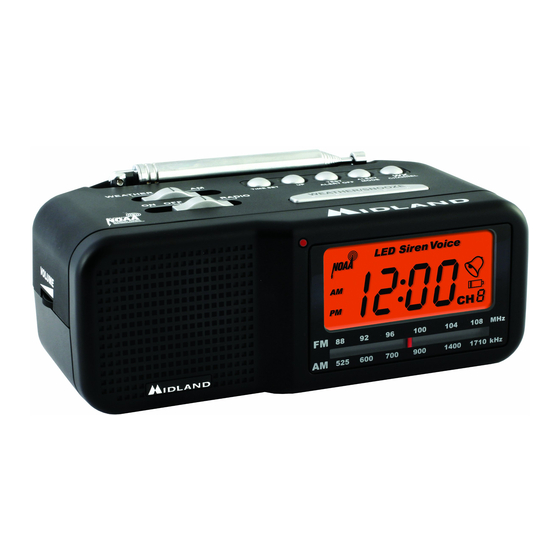Midland Weather Alert Radio WR11 Owner's Manual