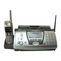 Panasonic KXFPG377 - FAX W/2.4GHZ PHONE Operating Instructions Manual