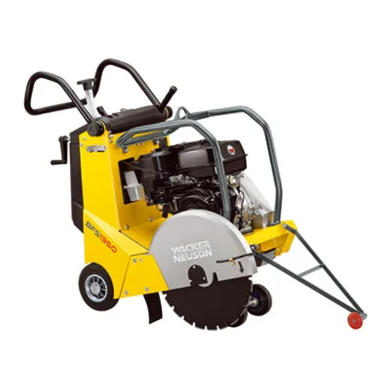 Wacker Neuson BFS 1350AL Operator's Manual