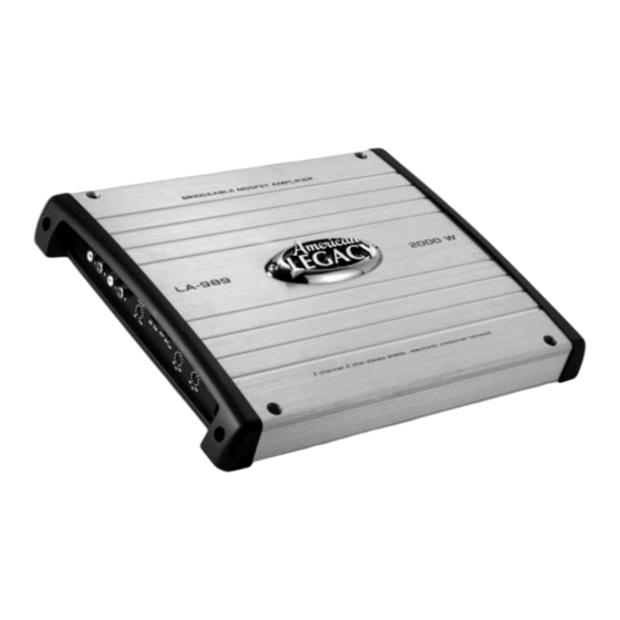 Legacy LA-589 User Manual