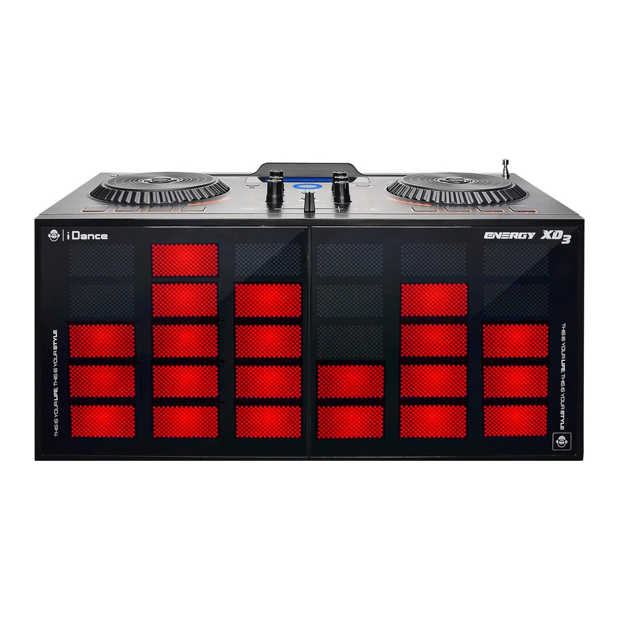 iDance Energy XD3 - Bluetooth Home Party Speaker Manual