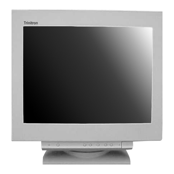 Sony TRINITRON CPD-4402 Service Manual