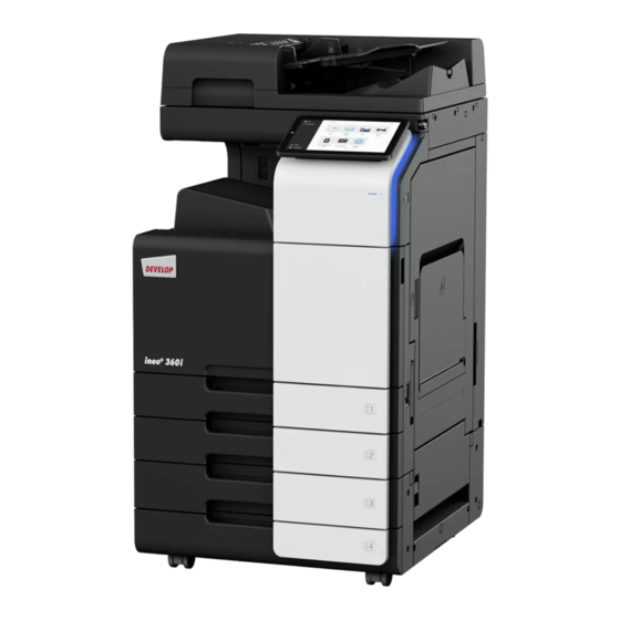 Develop ineo+ 300i Quick Manual