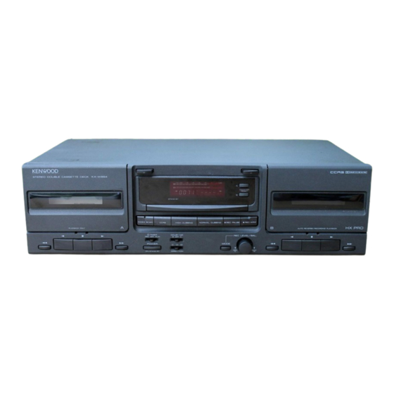 Kenwood KX-W894 Service Manual