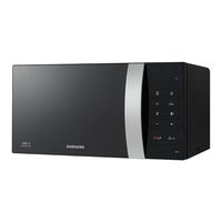 Samsung ME76V-BBH 20 Litres 1100W Solo Microwave Oven Owner's Instructions Manual