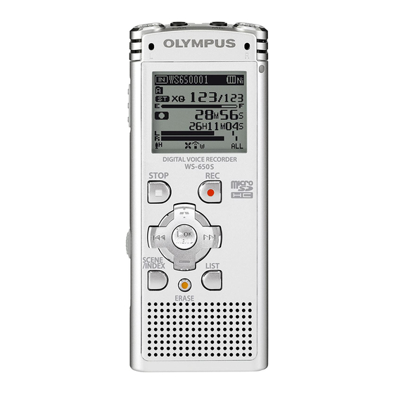 Olympus WS-650S Instructions Manual