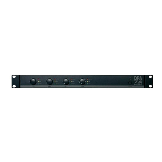 AUDAC DPA74 User Manual & Installation Manual