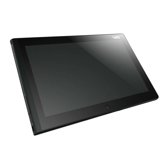 Lenovo ThinkPad Tablet 2 Setup Manual