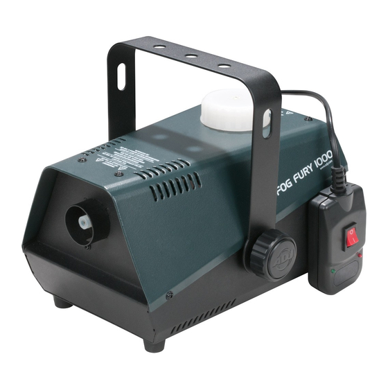 ADJ FOG FURY 1000 User Manual