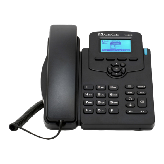 AudioCodes 405HD User Manual