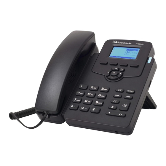 AudioCodes 405HD Quick Manual