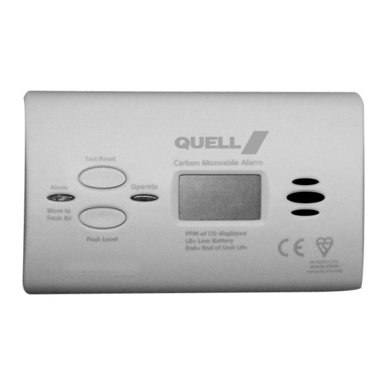 Quell PD04 Carbon Monoxide Alarm Manuals