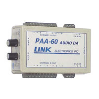 Link Electronics PAA-60 Specification Sheet