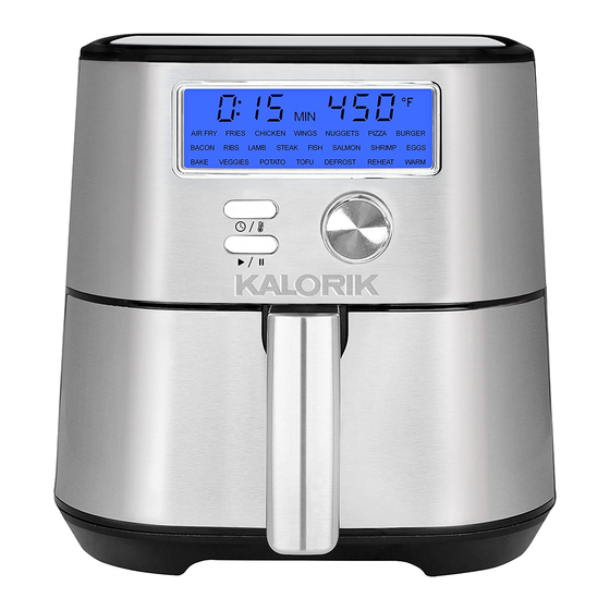 Kalorik MAXX PLUS FT 47822 SS MAXX PLUS FT 47824 SS MAXX PLUS FT 50876 SS Instruction Manual