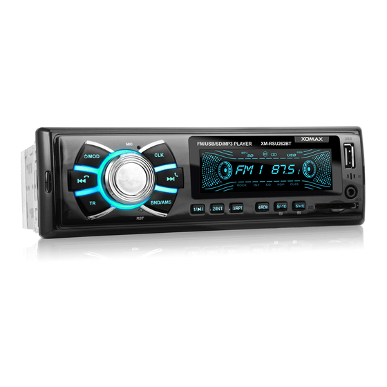 Xomax XM-RSU262BT Manual