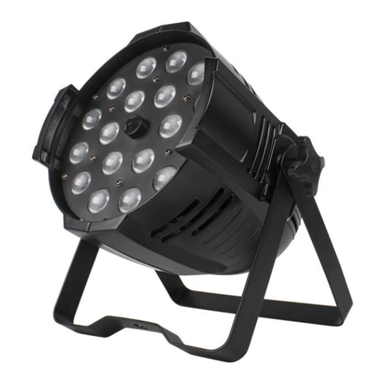 SHEHDS LED ZOOM PAR 18X18W RGBWA UV LIGHTING USER MANUAL Pdf